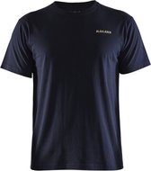 Blaklader 9411-1042 T-shirt Edition Limited ' La Life est trop courte...' - Bleu marine foncé - M