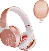 PowerLocus EDGE - Draadloze Koptelefoon - Koptelefoon Draadloos - Bluetooth Headphone - Over-Ear - FM Radio - Micro SD - Microfoon - inkl. Case - Rose Gold