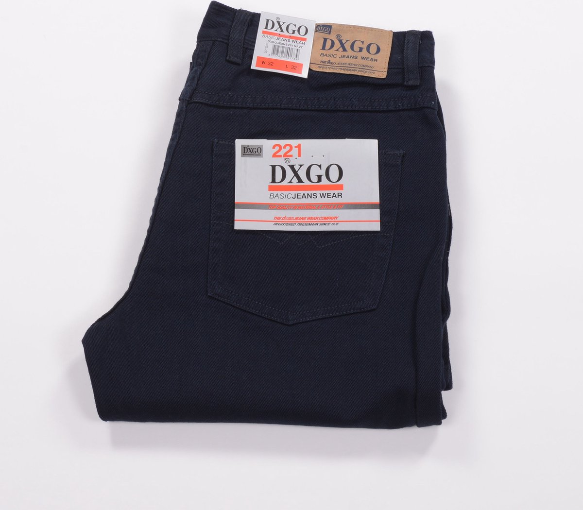 DJX Heren Jeans 221 Regular - Navy - W36 X L34