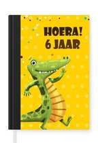 Notitieboek - Schrijfboek - Verjaardag - Kind - Dinosaurus - Notitieboekje klein - A5 formaat - Schrijfblok