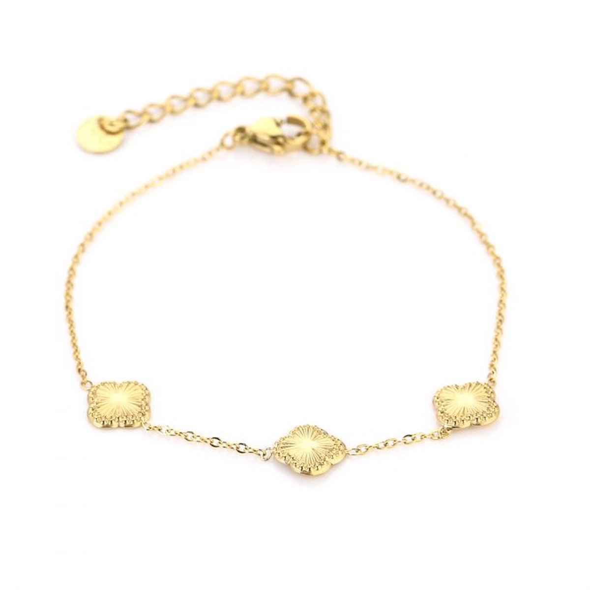 Michelle Bijoux Armband (Sieraad) Armband 3 Klavers Goud Goud JE14106