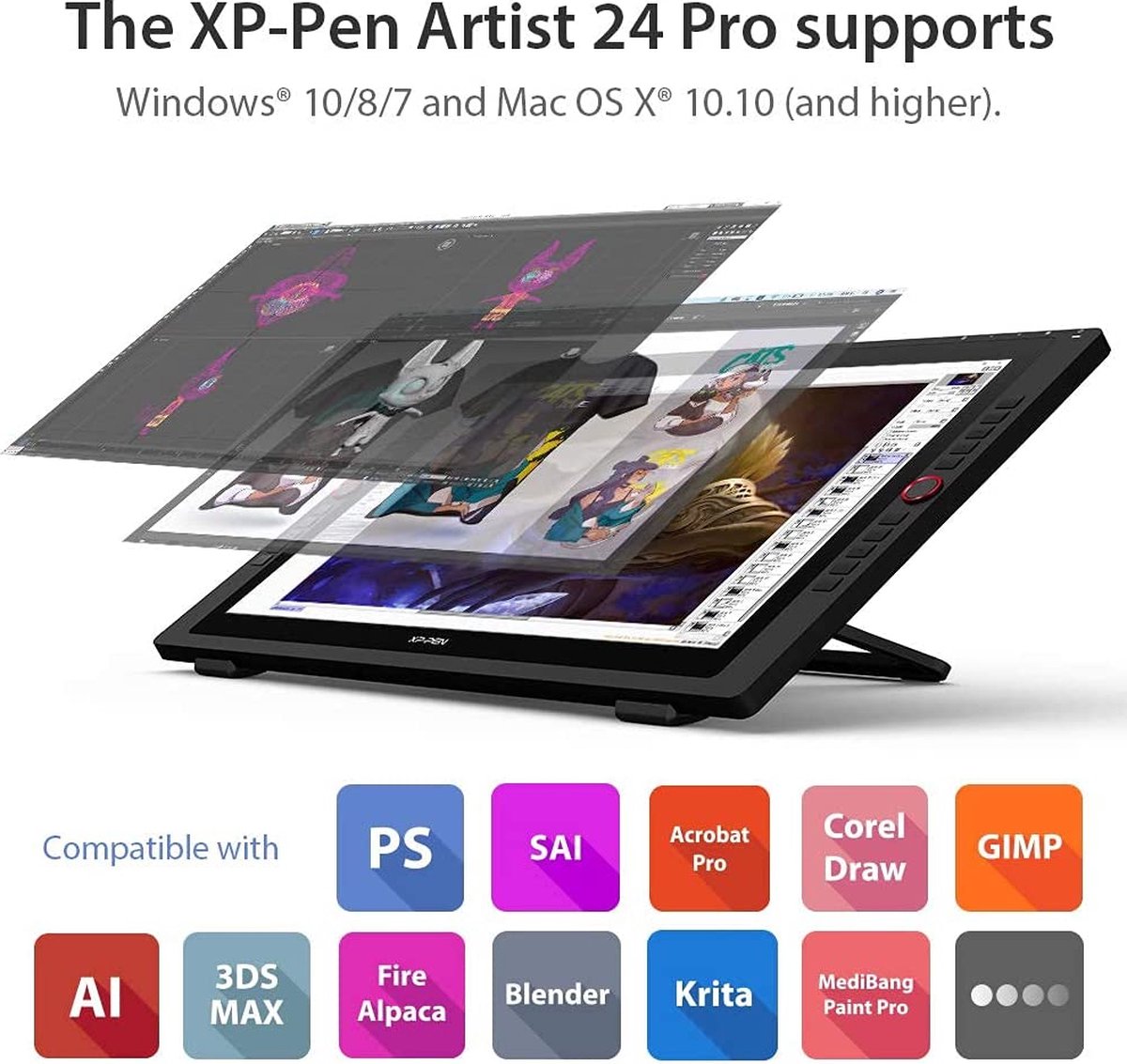 Tablette Graphique Pro XP-PEN 23.8'' 2K QHD (ARTIST-24PRO)