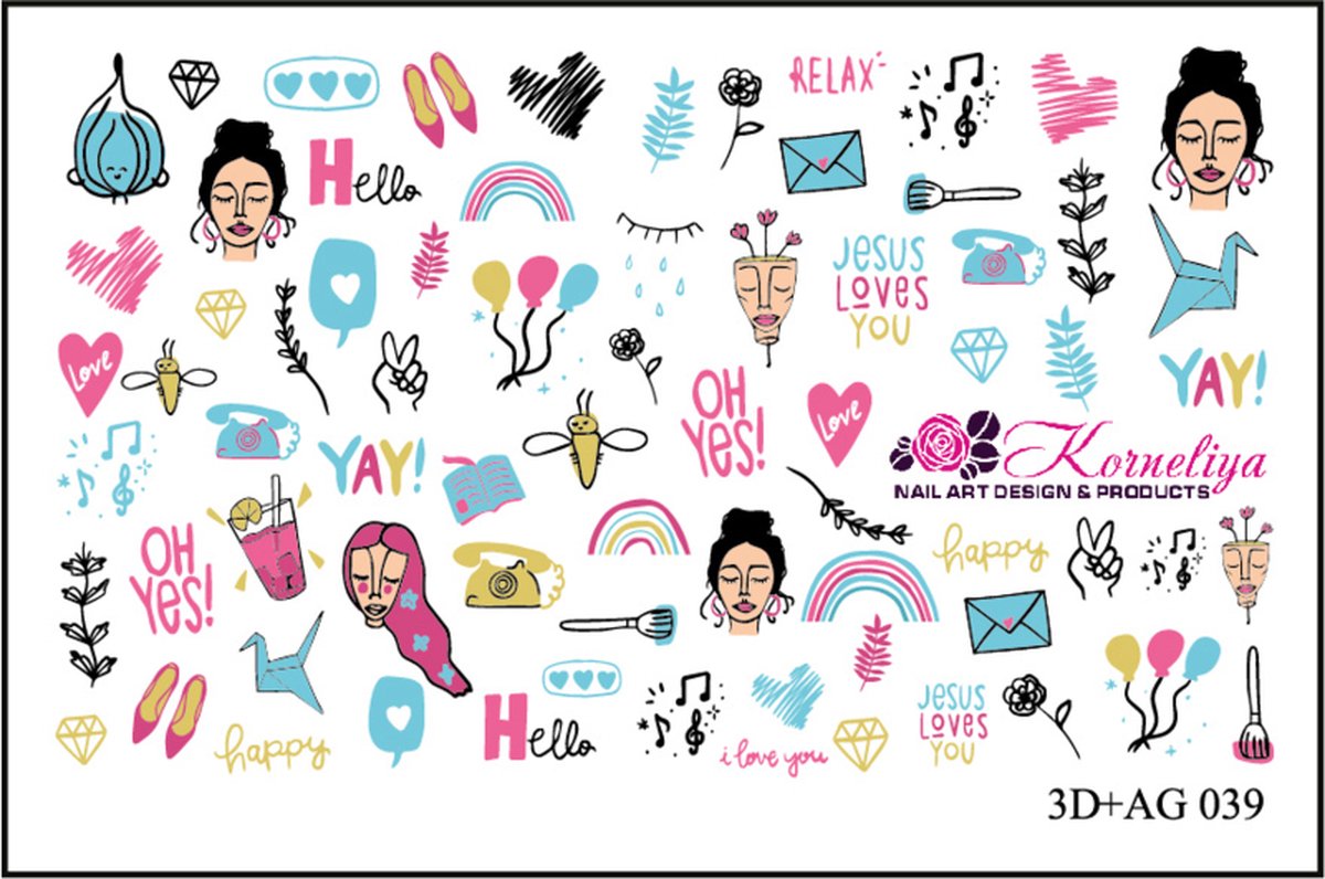 Goedkoopste Korneliya 3D AG 039 Waterdecal