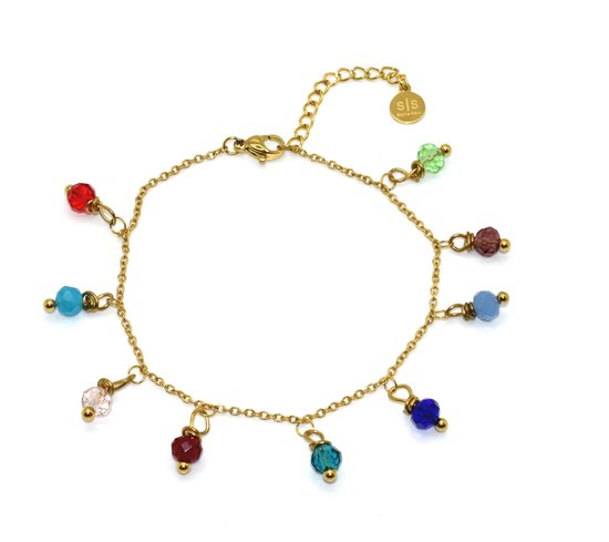 Gouden bedelarmband moeder | Met graveringen | Lovely Thingz