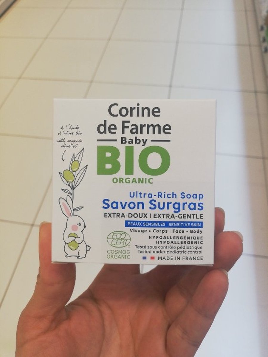 CORINE DE FARME Organic extra-soft superfat soap - Sensitive skin