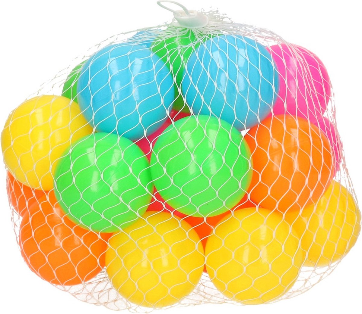 25x Ballenbak ballen neon kleuren 6 cm - Speelgoed - Ballenbakballen in felle kleuren - Merkloos