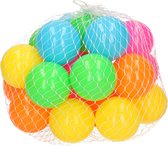 25x Ballenbak ballen neon kleuren 6 cm - Speelgoed - Ballenbakballen in felle kleuren