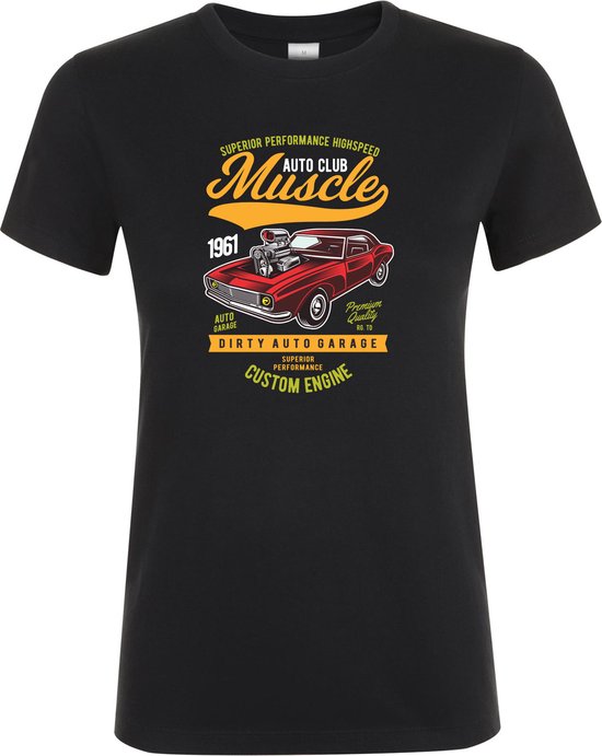 Klere-Zooi - Muscle Car Club - Dames T-Shirt - XXL