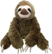 Pluche luiaard bruin knuffel 30 cm - Bosdieren knuffeldieren - Speelgoed voor kinderen