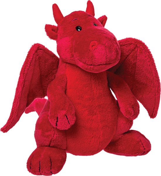 Foto: Suki gifts knuffel draak rood pluche draken knuffels 17 cm