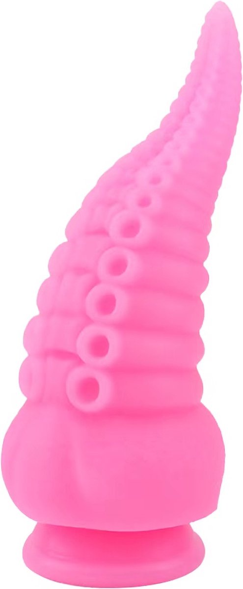 Premium tentakel dildo met zuignappen ~ soepel - buigbaar ~ roze - paars - 20 cm - G spot stimulator - sex speeltje - sex toy