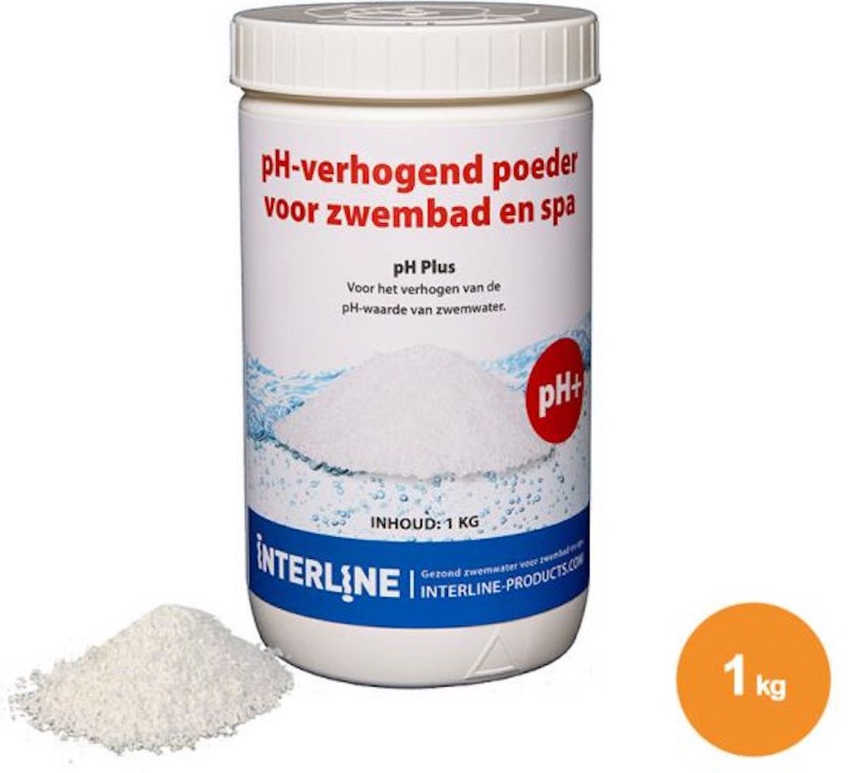 Interline PH-plus 1 kg | pH verhoger | ph granulaat | zwembad | spa | water verhogend | PH waarde