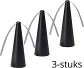 Vliegenverjager voor op tafel 3 stuks - vliegenvanger vliegenlamp - vliegenmepper fly fan - PREMIUM QUALITY