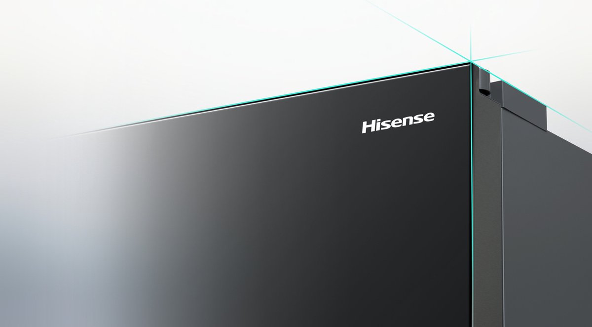 Hisense RS694N4TFE frigo américain Autoportante 562 L E Noir : :  Gros électroménager