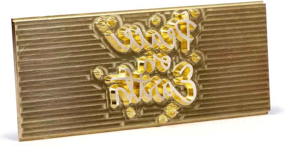 Posta Typo | Stempelplaat | Messing | 124x48mm