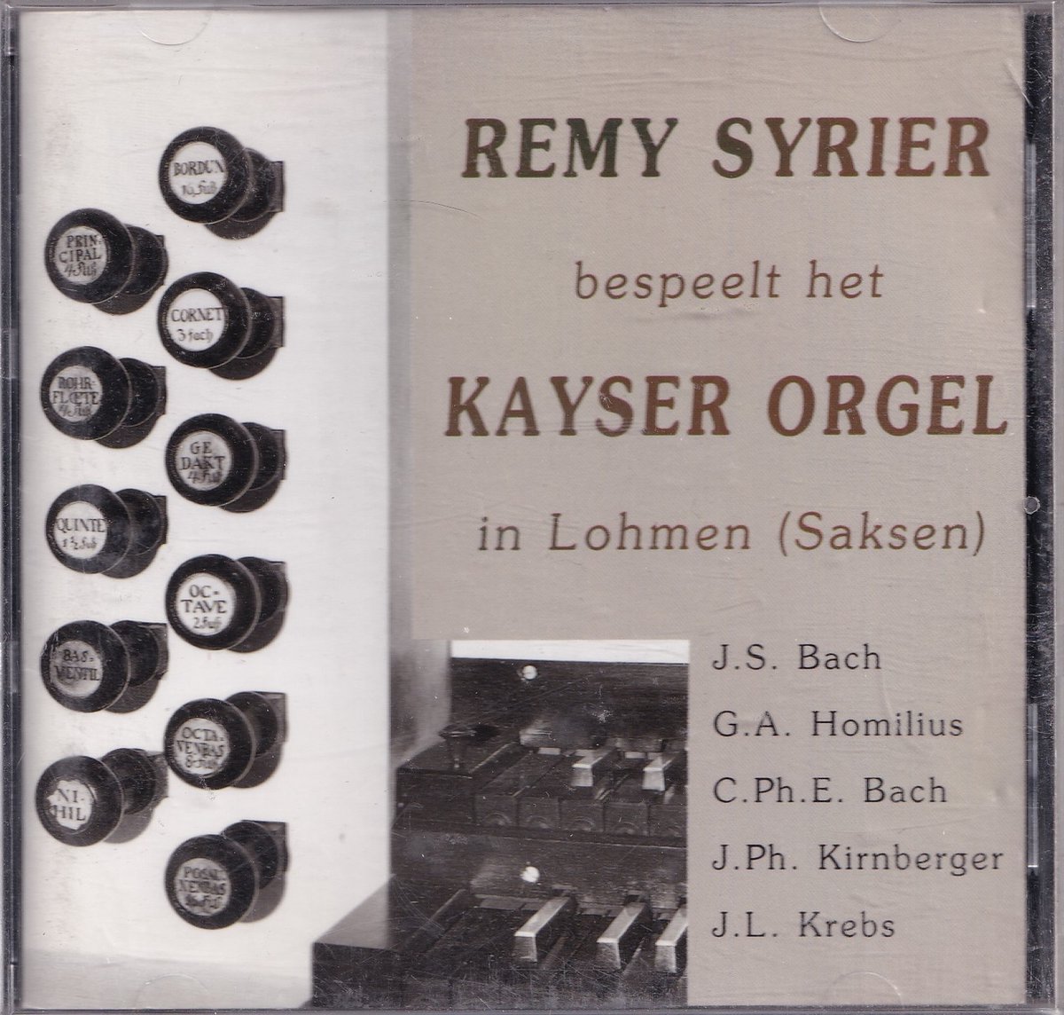 Remy Syrier bespeelt het Kayser orgel in Lohmen (Saksen)