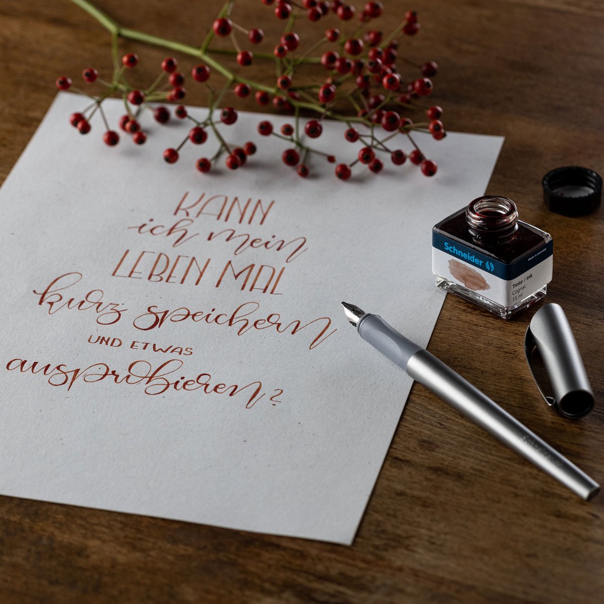 Schneider kalligrafie set - Callissima - kalligrafie vulpen - giftbox - antraciet - S-143812 — afbeelding 3