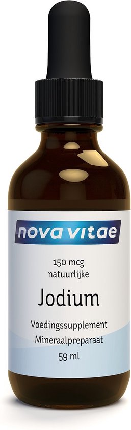 Nova Vitae - Jodium - Vloeibaar - 150 mcg - 59 ml - (Hoeveelheid voor 120  dagen... | bol.com