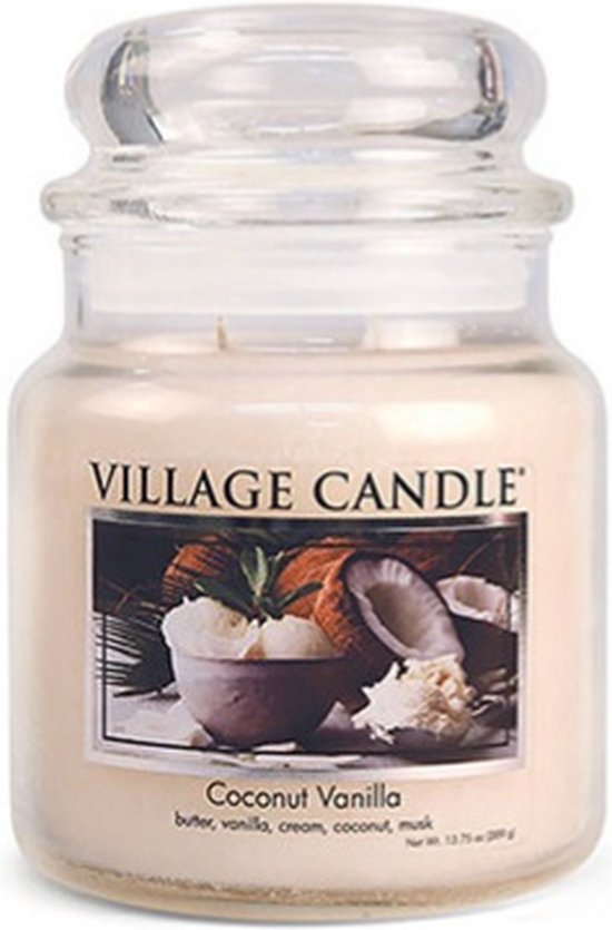 Village Candle Medium Jar Coconut Vanilla