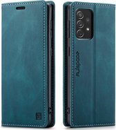 Hoesje geschikt voor Samsung Galaxy A73 5G - Wallet Book Case - Magneetsluiting - met RFID bescherming - Blauw