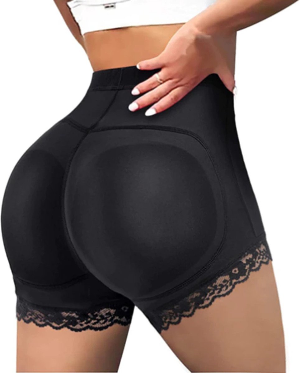 Butt Lifter met Vulling – Corrigerend Ondergoed Dames –slipje met vulling . Zwart – M / Sara Shop