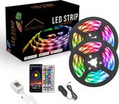 Led strip | 20 meter | Met app en afstandsbediening | RGB | Zelfklevend | 30 leds per m | Led light strip | Led lights | Led strips | Ledstrip