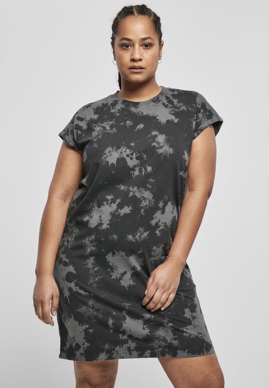 Urban Classics Bleached Korte jurk XS Zwart Grijs bol