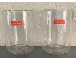 2 x dubbelwandig theeglas, Arzberg