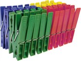 Wasknijpers 40 stuks kleuren groen, rood, geel en blauw