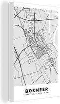 Tableau sur Toile Plan d'Etage - Carte - Boxmeer - Plan de Ville - 40x60 cm - Décoration murale