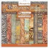 Stamperia - Savana - Maxi Backgrounds - 12x12 Inch Paper Pack (SBBL109)