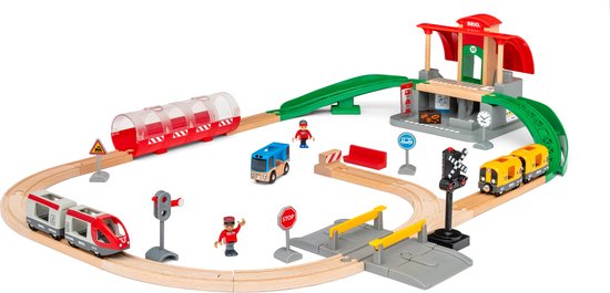 BRIO Centraal Stationset - 33989 - Treinbaan