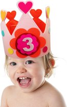 Couronne d'anniversaire - Rose - Fête - Chapeau d'anniversaire - Couronne  du roi -... | bol.com