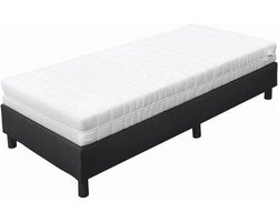 Eenpersoons Boxspring Bruin - Pocketvering box - + Pocketvering Matras Koudschuim 20 cm - HR 45 - Medium ligcomfort - Ultiem slaapcomfort 80x200 Eenpersoons Boxspring Bruin - Pocketvering box - + Pocketvering Matras Koudschuim 20 cm - HR 45 - Medium ligcomfort - Ultiem slaapcomfort 80x200