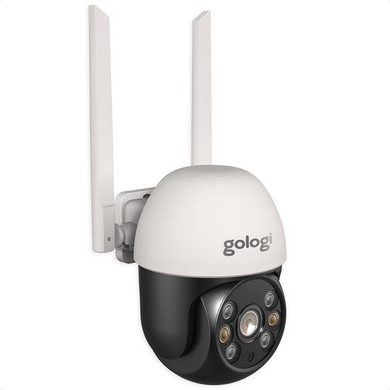 Gologi outdoor camera - Buiten camera met nachtzicht - Beveiligingscamera - IP camera - Security camera - 4x Digitale zoom - 3MP - Met wifi en app
