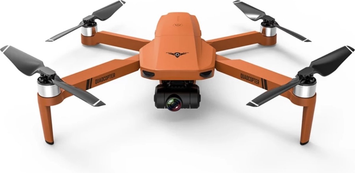 Smart Life Professionele Drone - 8K HD camera - Drone met GPS - Inclusief 3 Accu's - Oranje