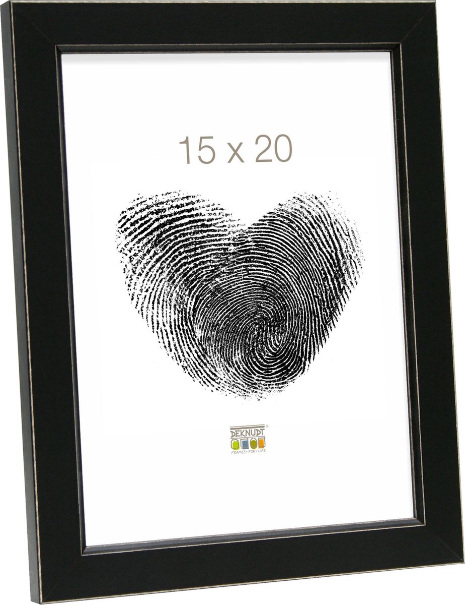 Deknudt Frames fotolijst S45DK2 - zwart - voor foto 15x20 cm