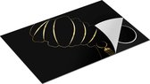 Chefcare Inductie Beschermer Afrikaanse Vrouw met Gouden Zwarte Tulband - 83x51,5 cm - Afdekplaat Inductie - Kookplaat Beschermer - Inductie Mat