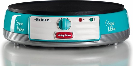 Ariete 0202/01 Pannenkoekenmaker - Crêpemaker - 30 centimeter - Regelbare thermostaat - Inclusief Accessoires - blauw — afbeelding 4