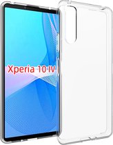 Sony Xperia 10 IV Hoesje - MobyDefend Transparante TPU Gelcase - Volledig Doorzichtig - GSM Hoesje - Telefoonhoesje Geschikt Voor Sony Xperia 10 IV