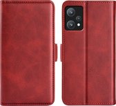 OnePlus Nord CE 2 Lite Hoesje - MobyDefend Luxe Wallet Book Case (Sluiting Zijkant) - Rood - GSM Hoesje - Telefoonhoesje Geschikt Voor OnePlus Nord CE 2 Lite
