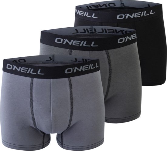 O'Neill - Boxers pour homme - pack de 3 - gris - taille M
