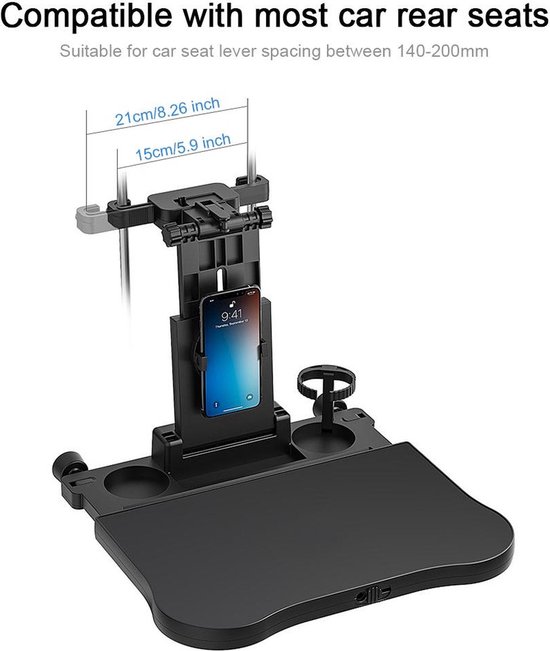 Table de Voiture Multifonctionnelle LuxeBass pour Ordinateur Portable -  Table Pliante
