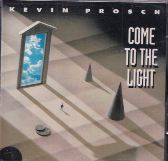Albumhoes van Come to the Light van Kevin Prosch met een surrealistisch landschap, een deur en een eenzame figuur.