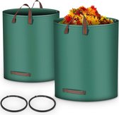 Sacs de jardinage Sac à déchets de jardin - Set de 2 sacs à déchets de jardin pliables - Sac de jardin - Poubelle de jardin - 2x 280 litres - Vert