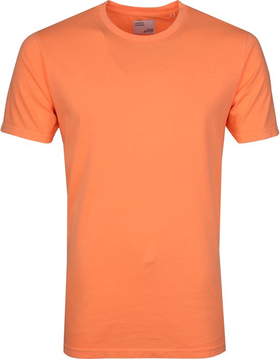 Sijpelen muis Incident, evenement Colorful Standard - T-shirt Neon Oranje - Heren - Maat XXL - Modern-fit |  bol.com