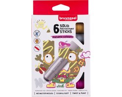 Bruynzeel Plakkaatverf sticks set Metallic | 6 kleuren