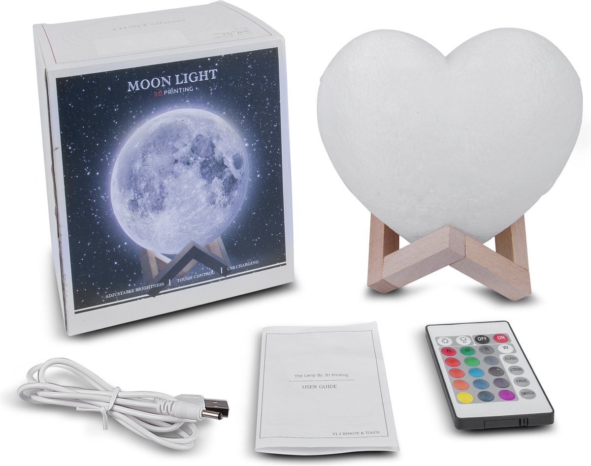 Illusie 3D Nachtlampje 16 Kleuren RGB Mood Lamp,Plug-in Led Nachtlampje