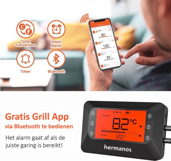 Thermomètre numérique Wi-Fi pour barbecue et rôtissage Maverick et