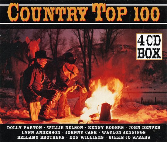 Country top 100 - 4 Dubbel Cd - Don McLean, John Denver, Bellamy Brothers, Dolly Parton, Freddy Fender, Piet Veerman, Pussycat